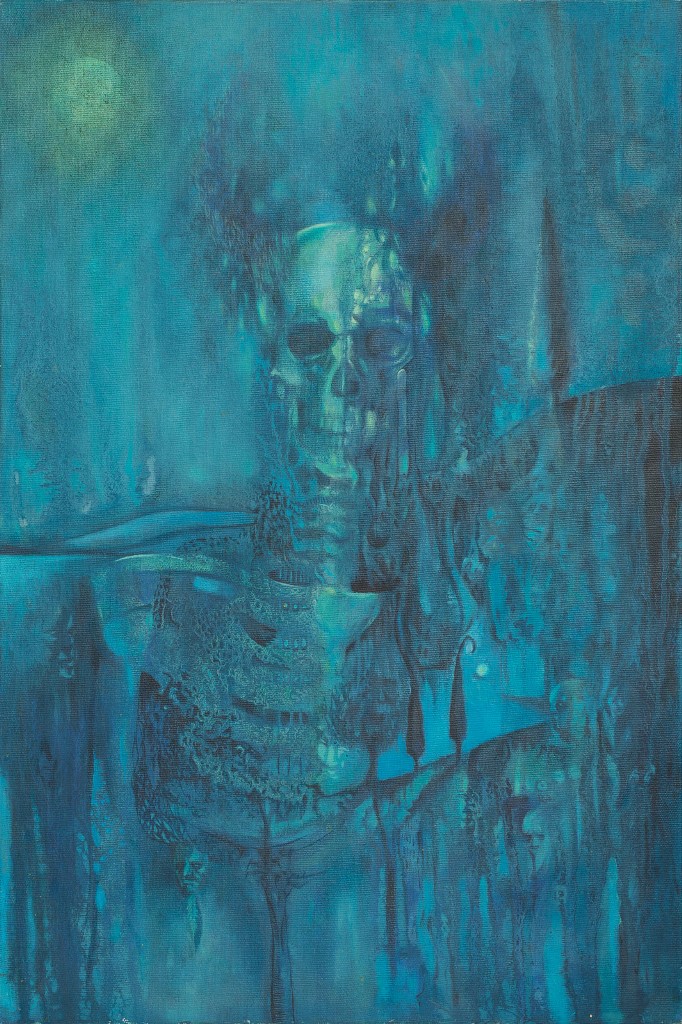Stefan Marjanovic - Skeleton, 60 H x 40 W cm, ulje na platnu