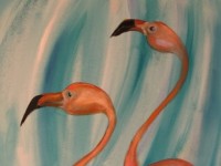 Miša Mihajlo Kravcev - Žar flamingosa 70x100 -